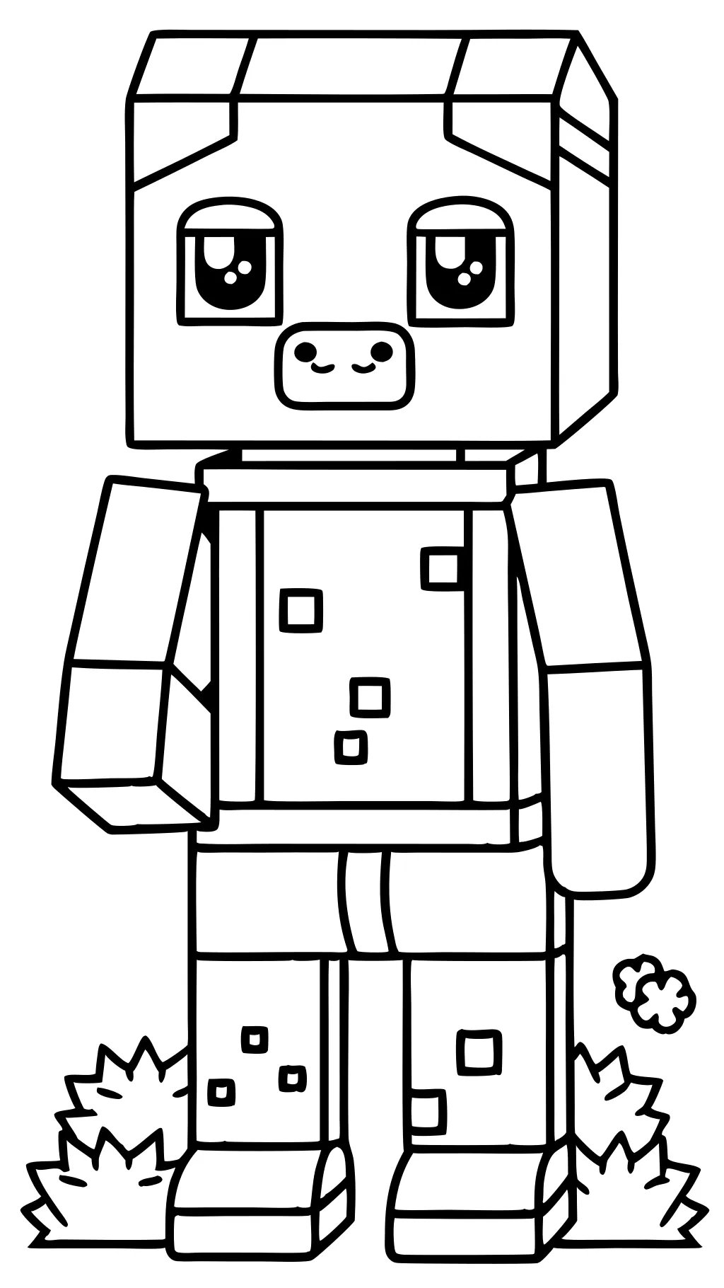 cute minecraft coloring pages